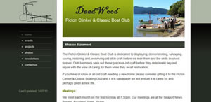 Picton Clinker Boat Club - Website Design